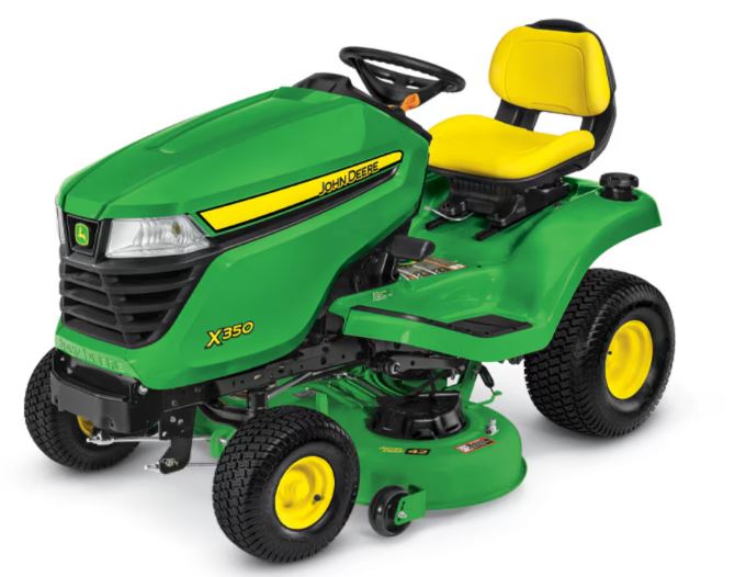 John Deere X350 specs, Price, Review, Features, Attachments, Overview  