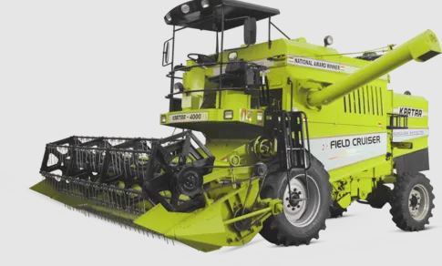 Kartar 4000 4×4 Combine Harvester Price in India Specification, Overview