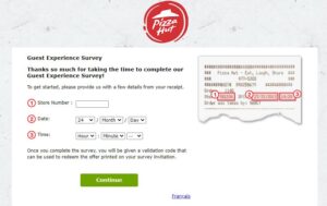 Pizzahutlistens ca